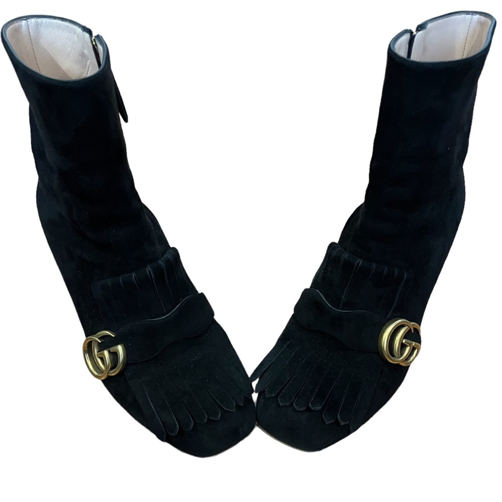 Gucci Suede Ankle Booties Size EU 39 - Picture 2 of 8
